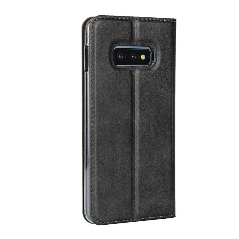 Læder Cover Samsung Galaxy S10e Sort Ultra Finesse