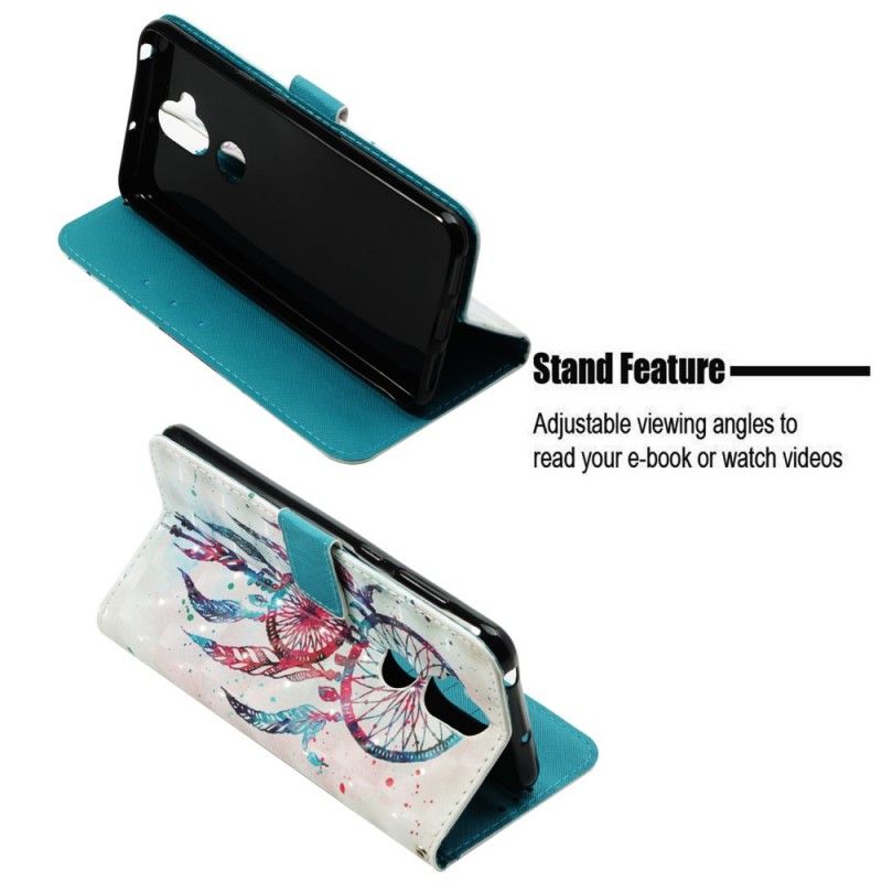 Flip Cover Læder for Asus ZenFone 5 Lite Akvarel Drømmefanger