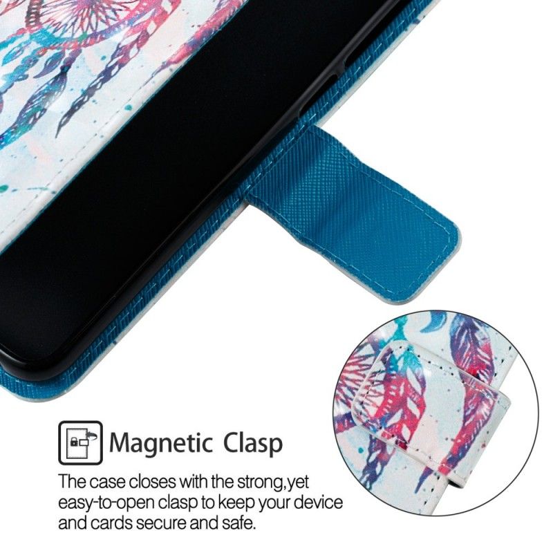 Flip Cover Læder for Asus ZenFone 5 Lite Akvarel Drømmefanger