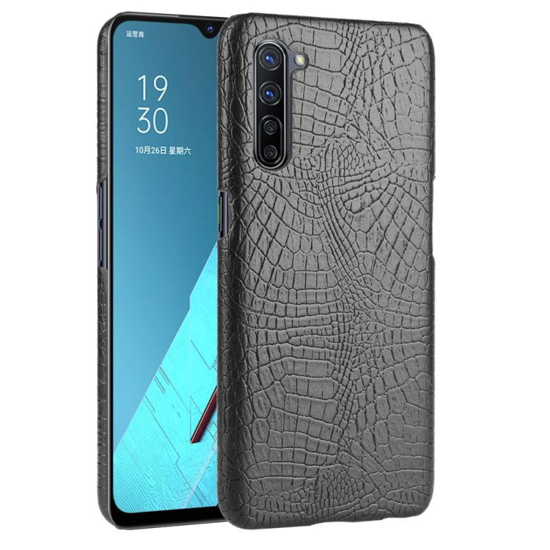 Cover Oppo Find X2 Lite Sort Krokodillehudeffekt Original