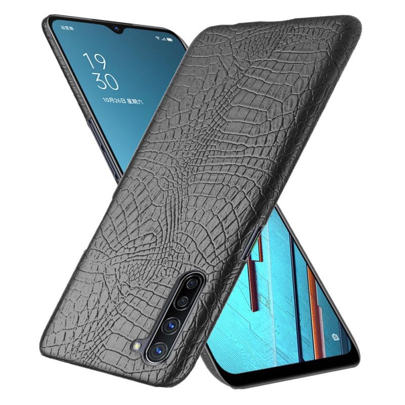 Cover Oppo Find X2 Lite Sort Krokodillehudeffekt Original