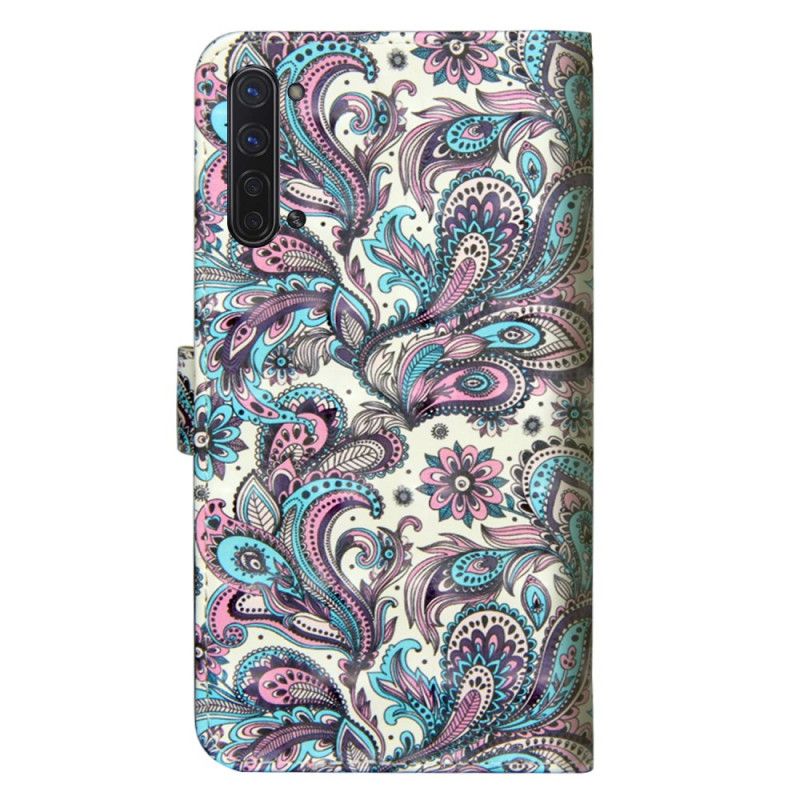 Flip Cover Læder for Oppo Find X2 Lite Mønstrede Blomster