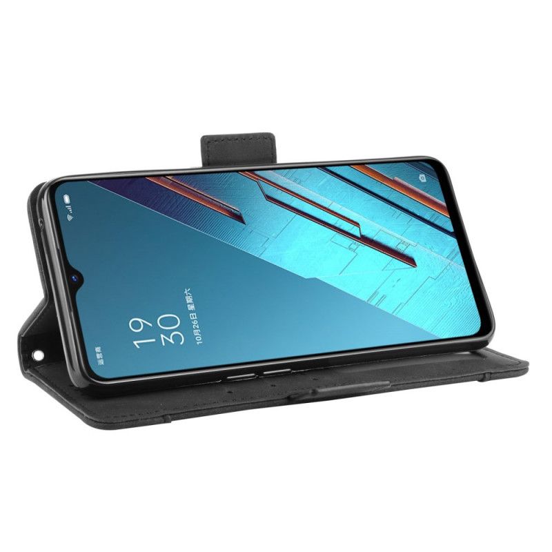 Flip Cover Læder for Oppo Find X2 Lite Sort Førsteklasses Multikort