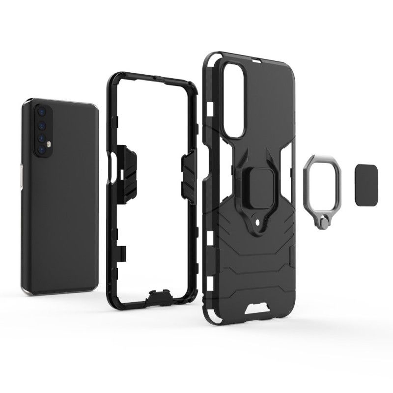 Cover for Realme 7 Sort Resistent Ring