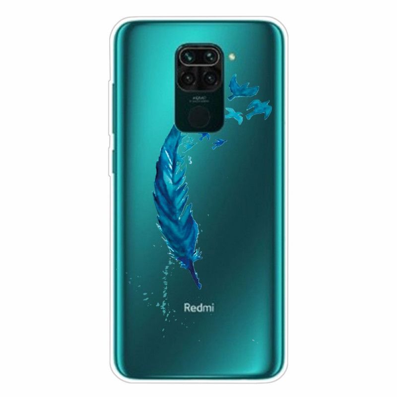 Cover for Xiaomi Redmi Note 9 Smuk Blå Fjer