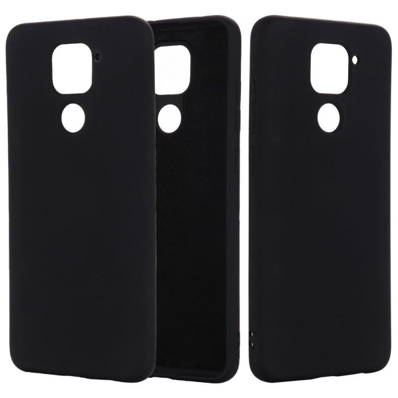 Cover for Xiaomi Redmi Note 9 Sort Flydende Silikone Design