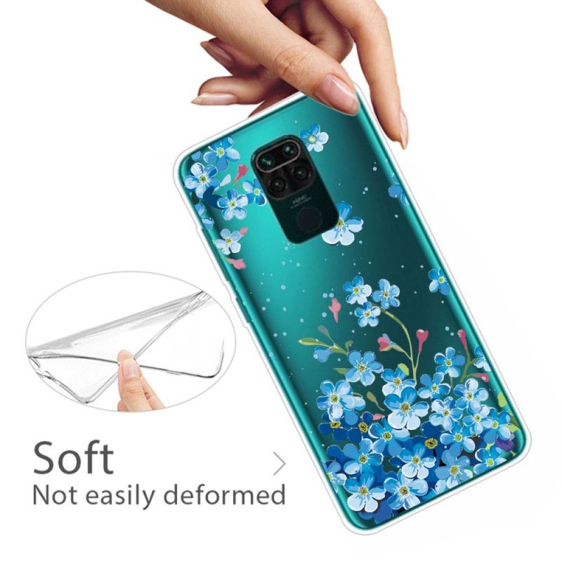 Cover Xiaomi Redmi Note 9 Buket Blå Blomster