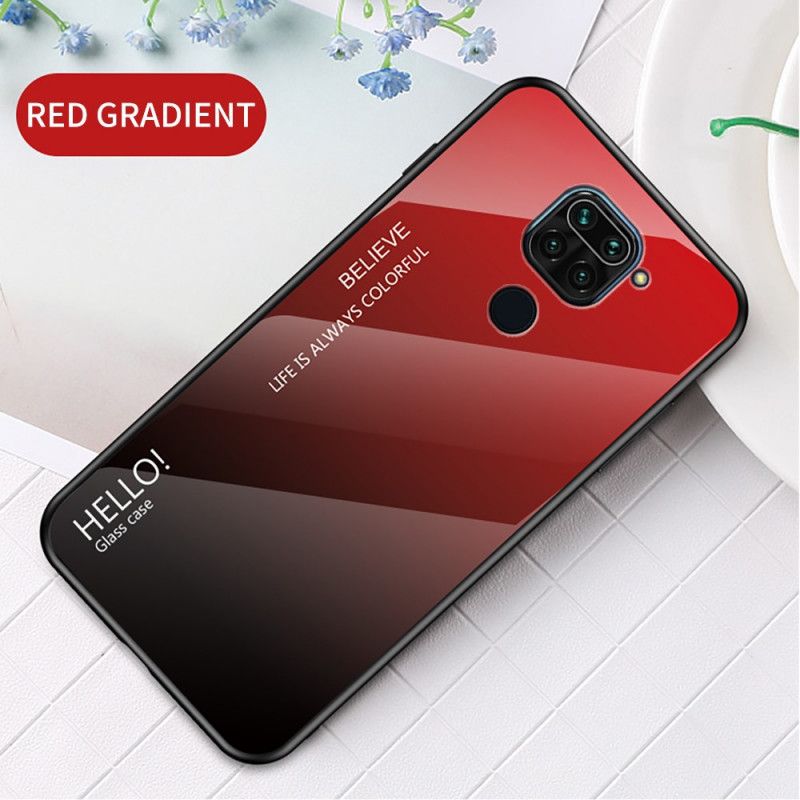 Cover Xiaomi Redmi Note 9 Sort Hej Hærdet Glas