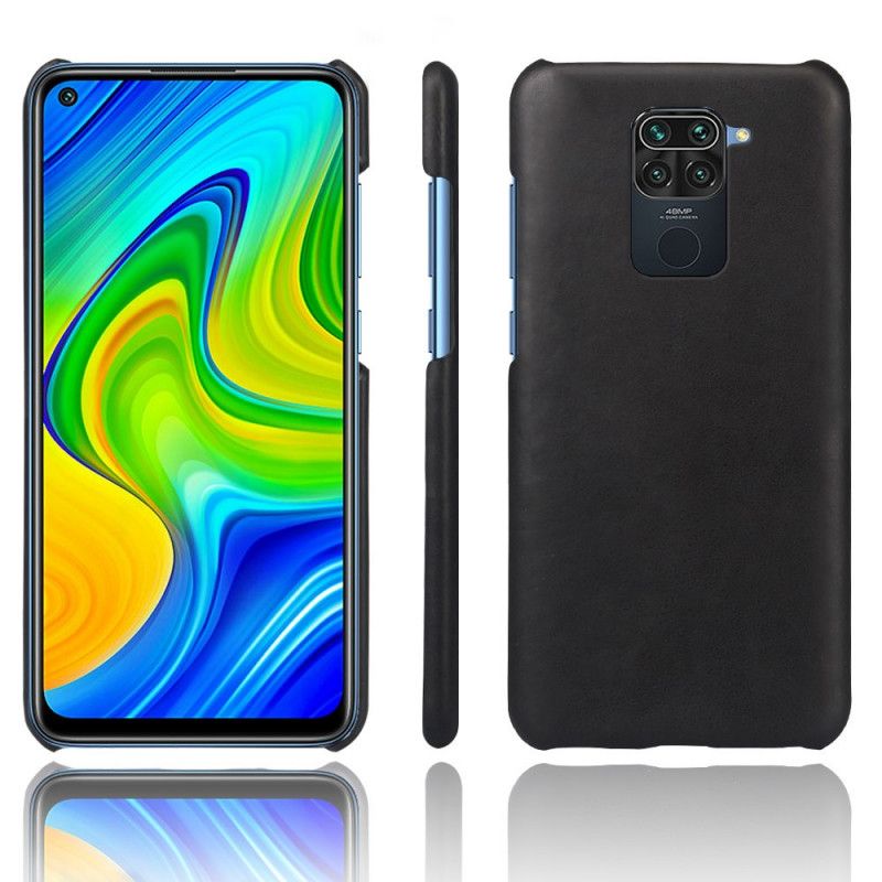 Cover Xiaomi Redmi Note 9 Sort Ksq-Lædereffekt