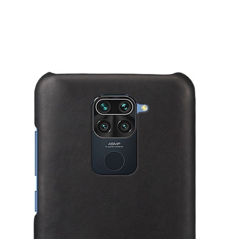 Cover Xiaomi Redmi Note 9 Sort Ksq-Lædereffekt