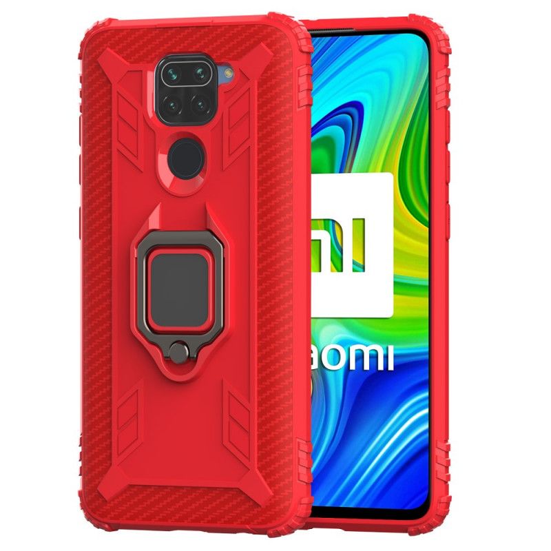 Cover Xiaomi Redmi Note 9 Sort Mobilcover Ring Og Kulfiber