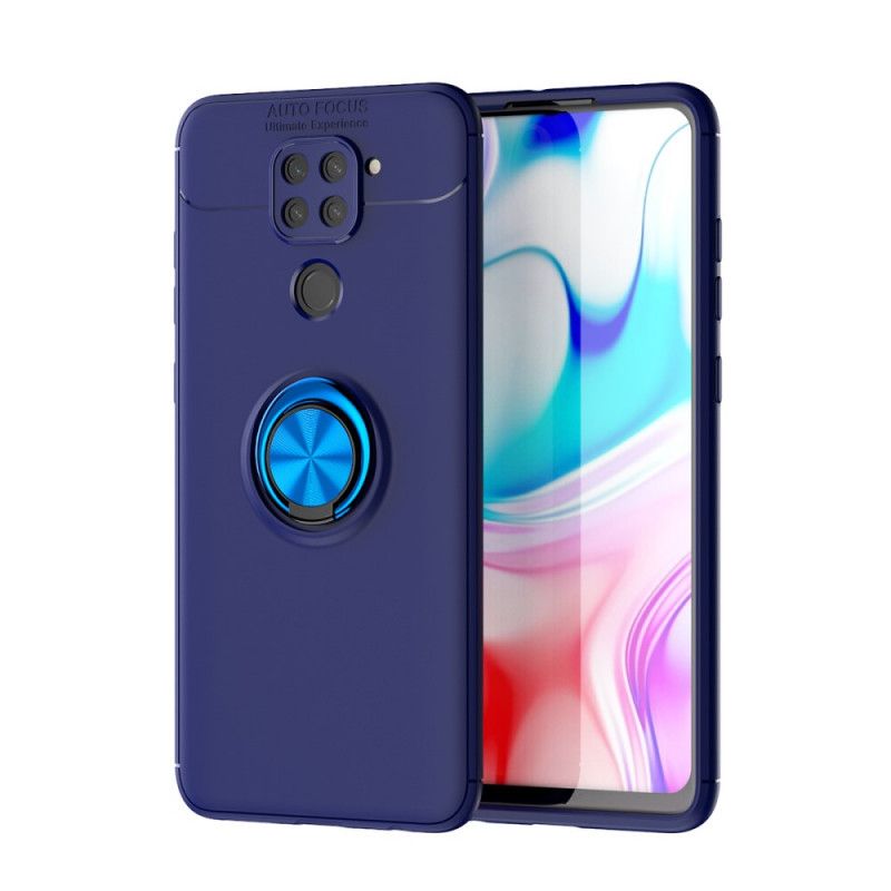 Cover Xiaomi Redmi Note 9 Sort Roterende Ring