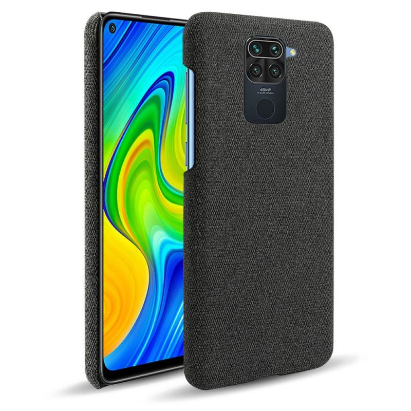 Cover Xiaomi Redmi Note 9 Sort Tekstur Af Stof Original