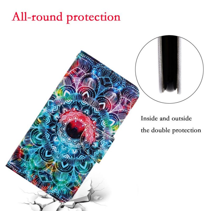 Flip Cover Læder for Xiaomi Redmi Note 9 Prangende Mandala