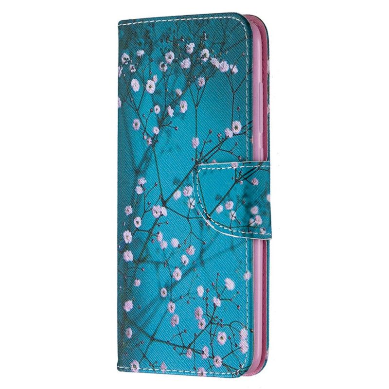 Flip Cover Læder Xiaomi Redmi Note 9 Blomstrende Træ