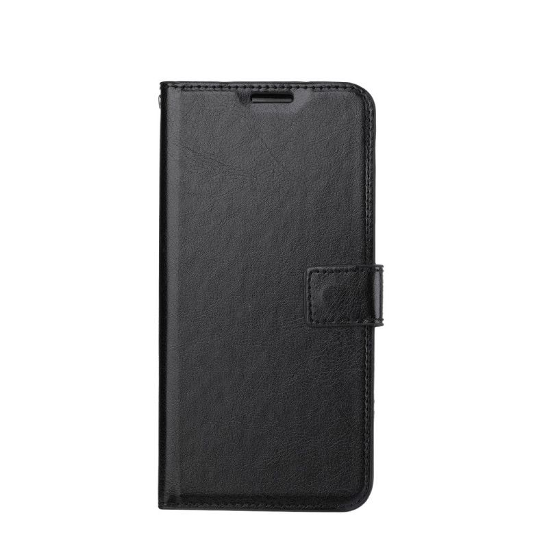 Flip Cover Læder Xiaomi Redmi Note 9 Sort Ekstrem Slank Lædereffekt