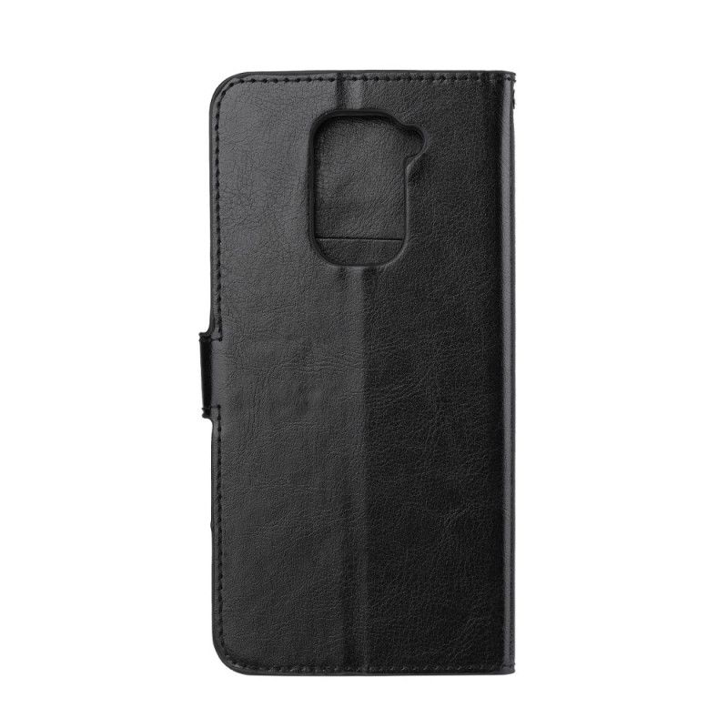 Flip Cover Læder Xiaomi Redmi Note 9 Sort Ekstrem Slank Lædereffekt