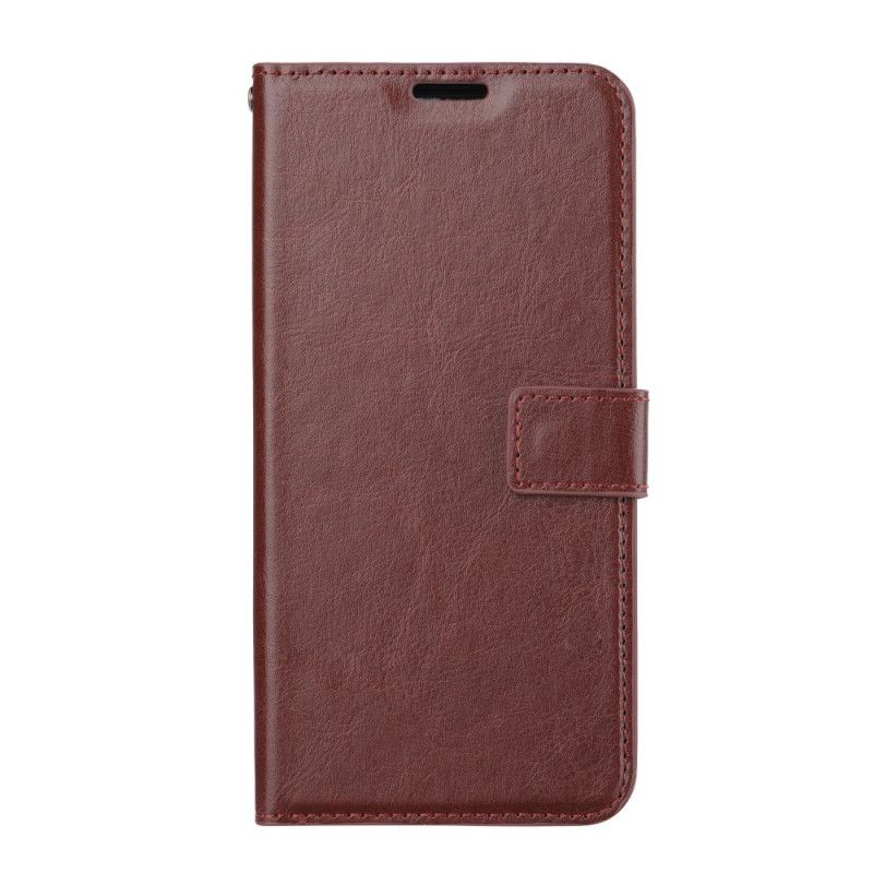 Flip Cover Læder Xiaomi Redmi Note 9 Sort Ekstrem Slank Lædereffekt