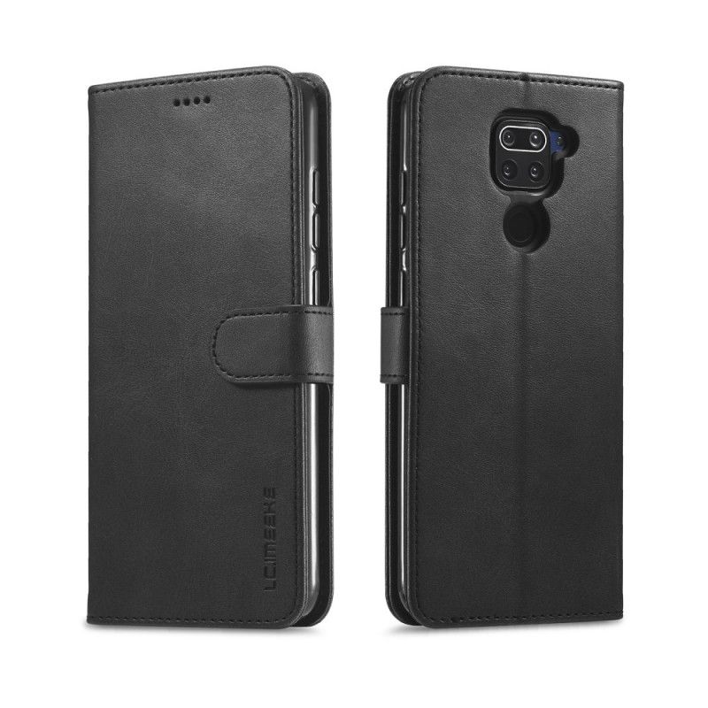 Flip Cover Læder Xiaomi Redmi Note 9 Sort Lc.Imeeke Lædereffekt