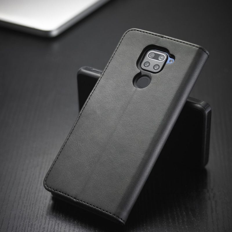 Flip Cover Læder Xiaomi Redmi Note 9 Sort Lc.Imeeke Lædereffekt