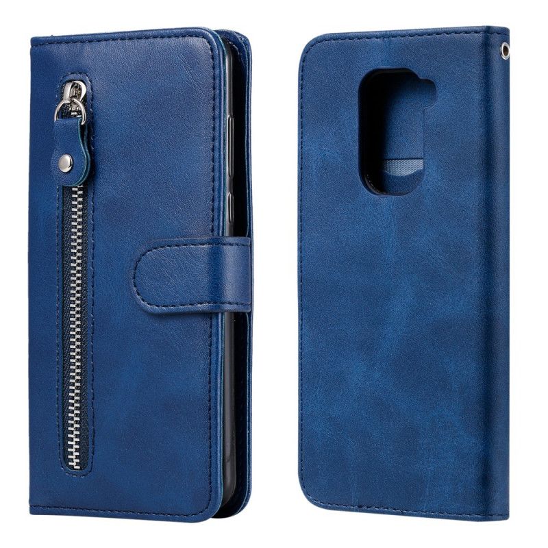 Flip Cover Læder Xiaomi Redmi Note 9 Sort Vintage Møntpung