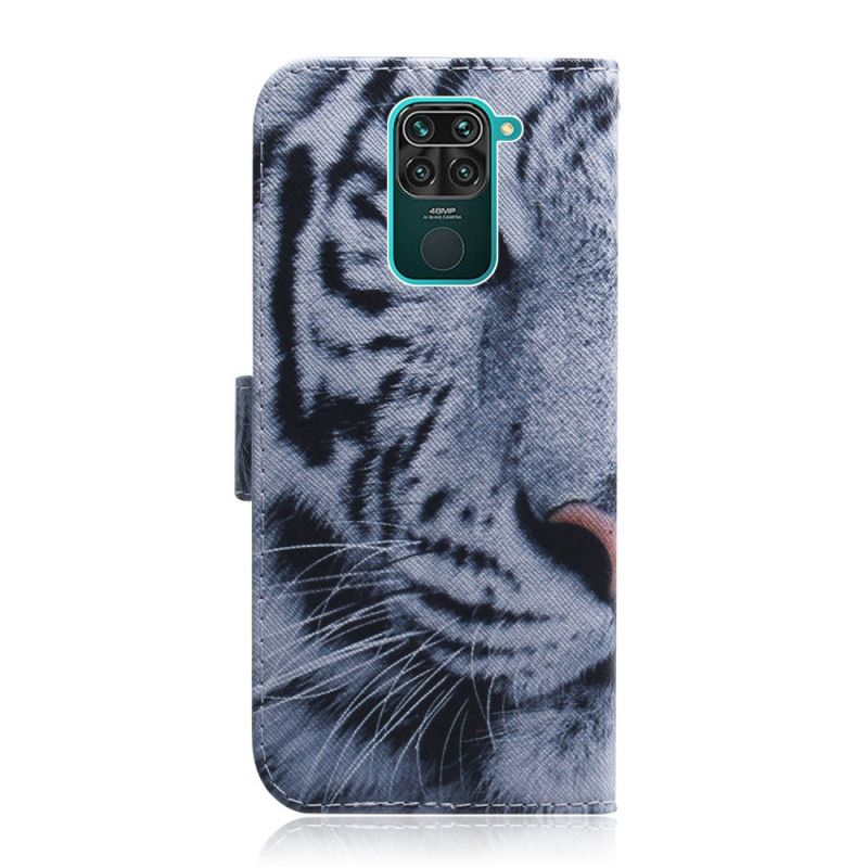 Flip Cover Xiaomi Redmi Note 9 Mobilcover Tiger Ansigt