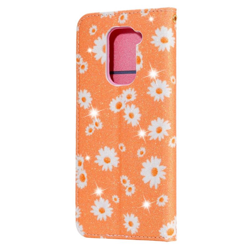 Læder Cover for Xiaomi Redmi Note 9 Lyserød Tusindfryd