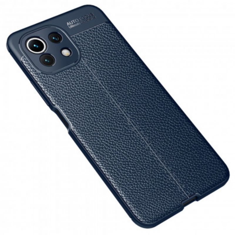 Cover Xiaomi Mi 11 Lite 5g Ne / Mi 11 Lite 4g / 5g Telefon Etui Double Line Litchi-lædereffekt