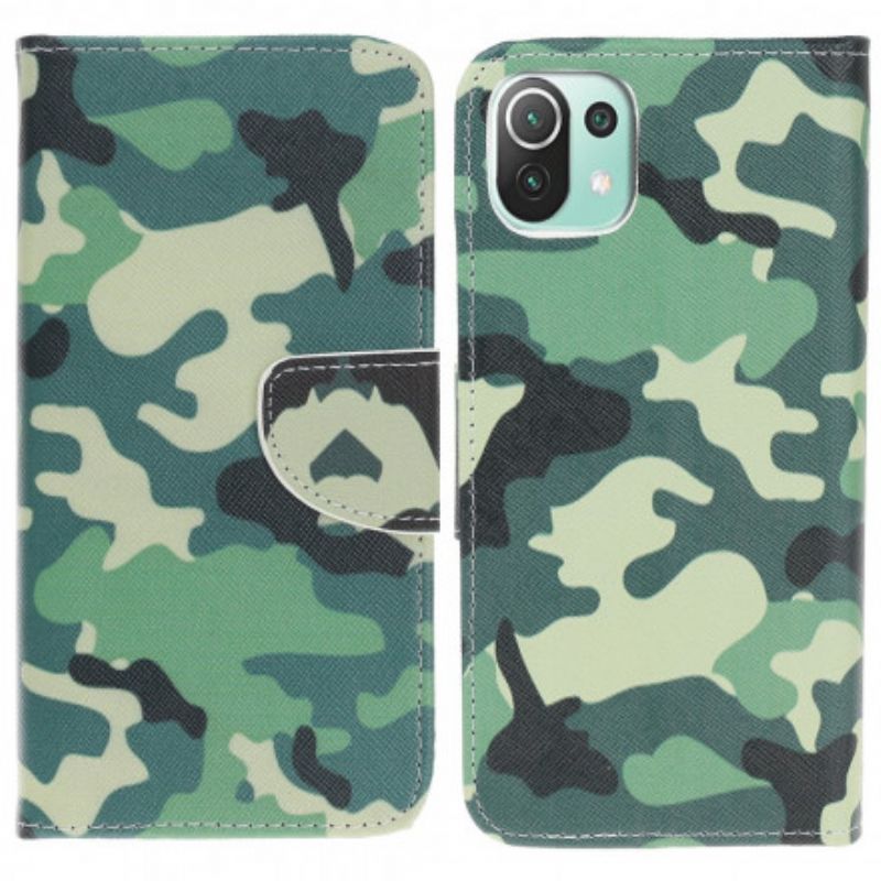 Flip Cover Til Xiaomi Mi 11 Lite 5g Ne / Mi 11 Lite 4g / 5g Camouflage