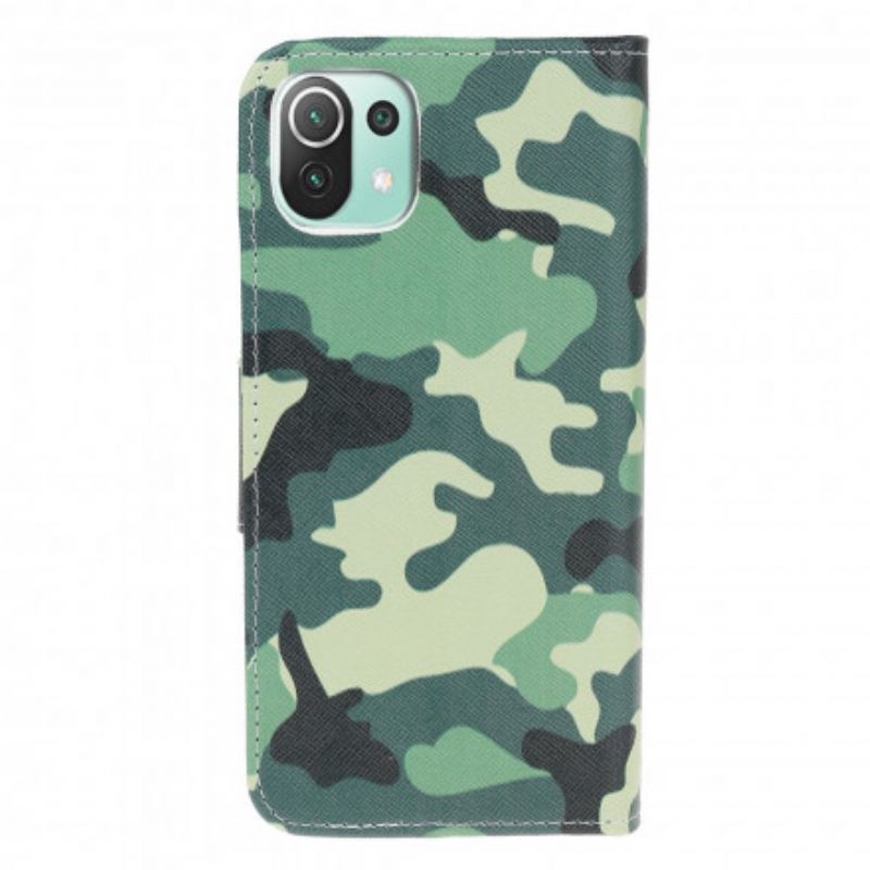 Flip Cover Til Xiaomi Mi 11 Lite 5g Ne / Mi 11 Lite 4g / 5g Camouflage