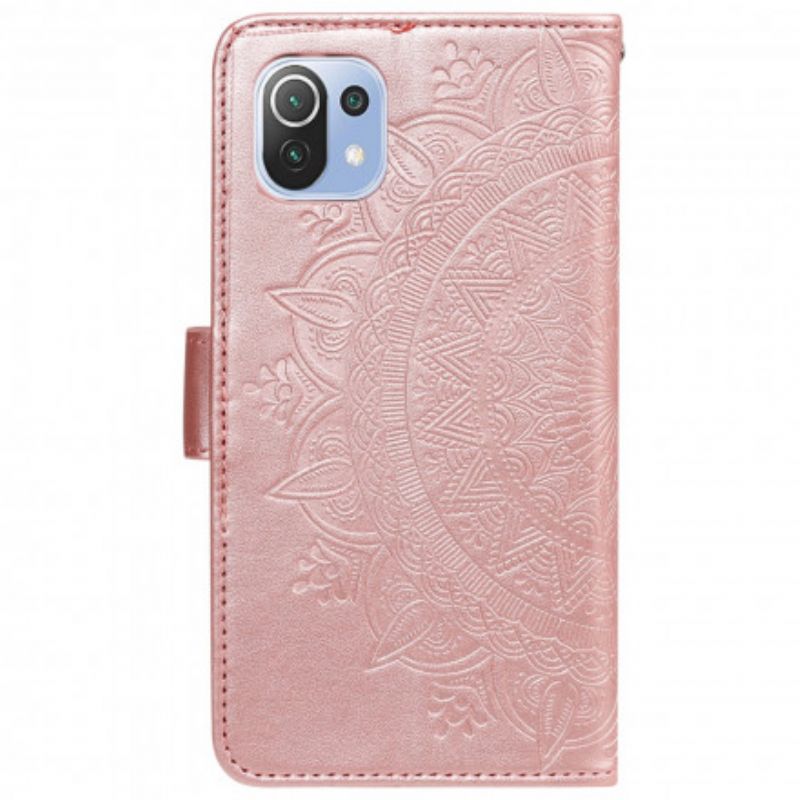 Flip Cover Til Xiaomi Mi 11 Lite 5g Ne / Mi 11 Lite 4g / 5g Mandala Søn