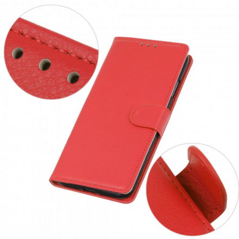 Flip Cover Til Xiaomi Mi 11 Lite 5g Ne / Mi 11 Lite 4g / 5g Traditionelt Litchi Imiteret Læder