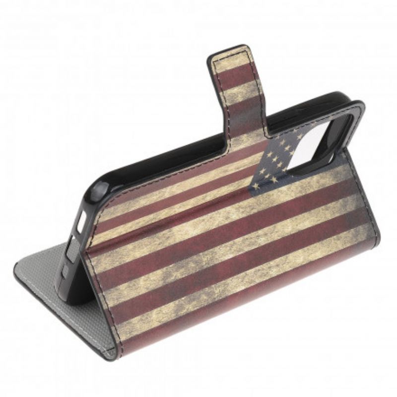 Læder Cover Xiaomi Mi 11 Lite 5g Ne / Mi 11 Lite 4g / 5g Telefon Etui Amerikansk Flag