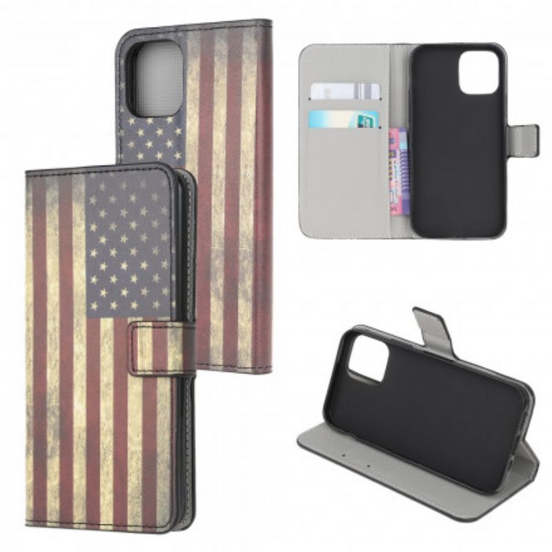 Læder Cover Xiaomi Mi 11 Lite 5g Ne / Mi 11 Lite 4g / 5g Telefon Etui Amerikansk Flag