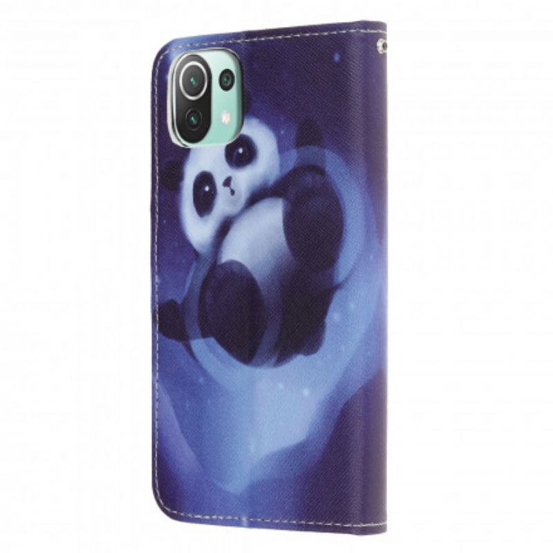 Læder Cover Xiaomi Mi 11 Lite 5g Ne / Mi 11 Lite 4g / 5g Telefon Etui Panda Space