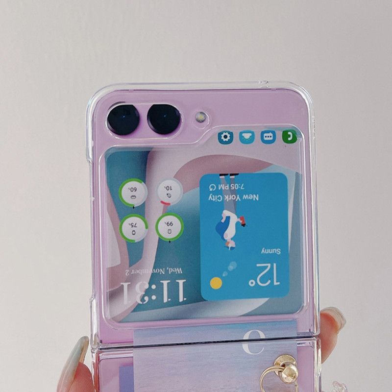 Cover Samsung Galaxy Z Flip 5 Gennemsigtig Destination