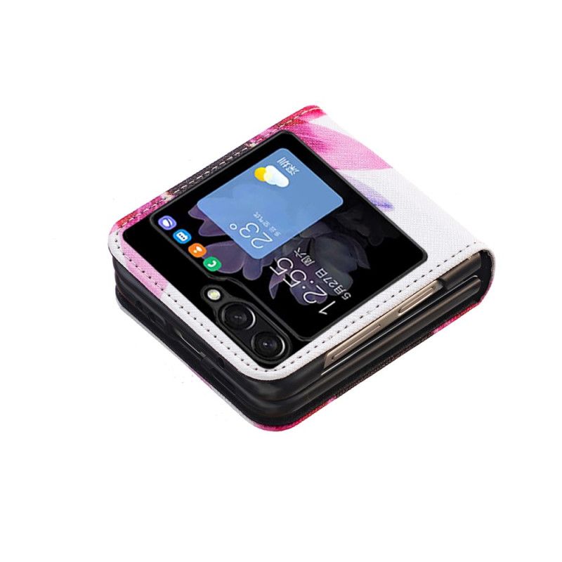 Cover Samsung Galaxy Z Flip 5 Telefon Etui Akvarelblomst