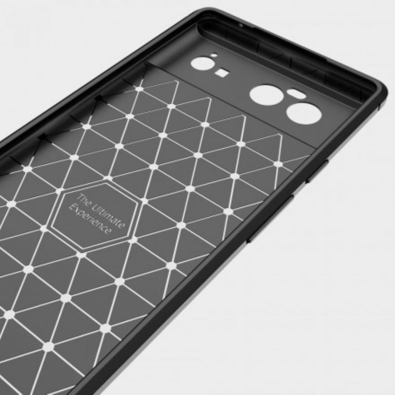 Cover Google Pixel 6 Pro Telefon Etui Børstet Kulfiber