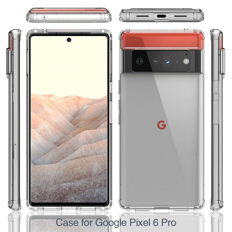 Cover Google Pixel 6 Pro Transparent Kortholder