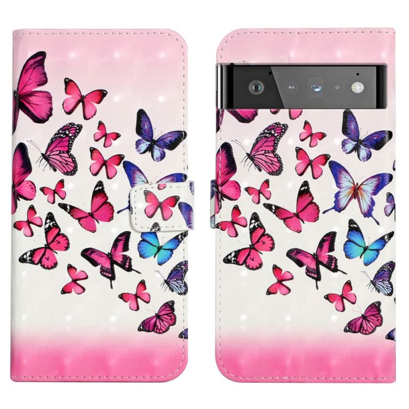 Flip Cover Google Pixel 6 Pro Flight Of Butterflies