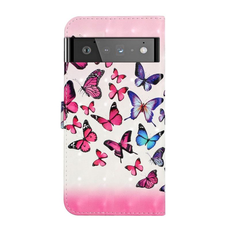 Flip Cover Google Pixel 6 Pro Flight Of Butterflies