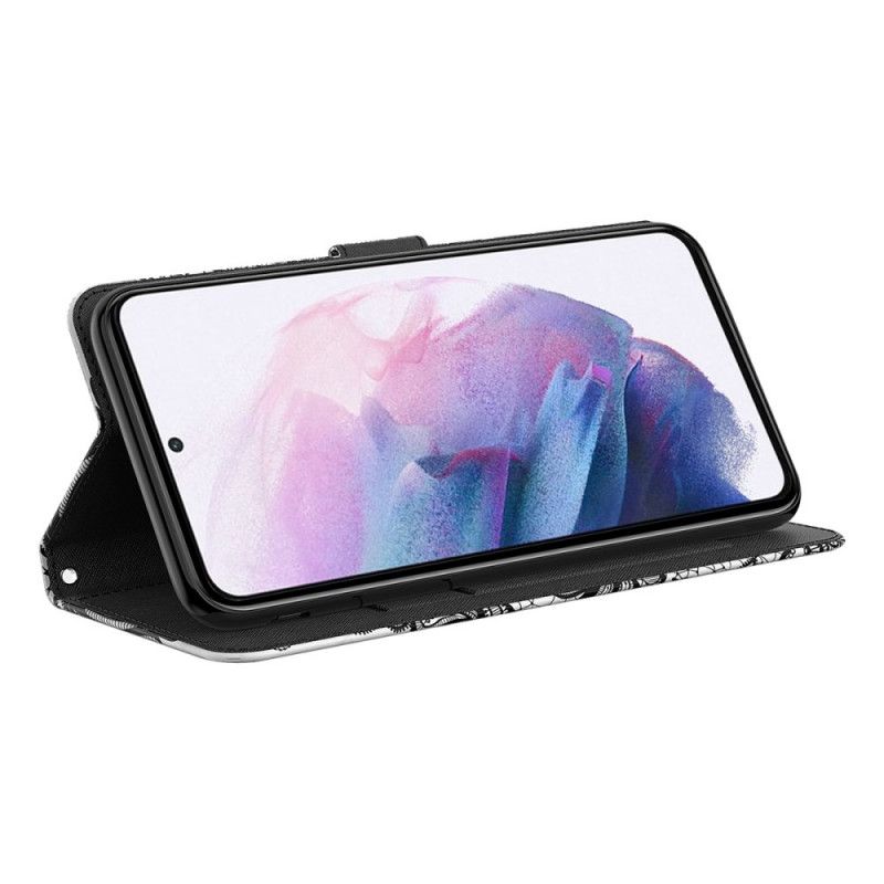 Flip Cover Google Pixel 6 Pro Gule Sommerfugle