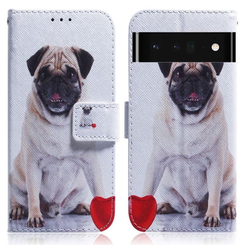 Flip Cover Google Pixel 6 Pro Pug Dog