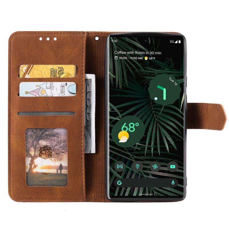 Flip Cover Google Pixel 6 Pro Skin-touch-sømme