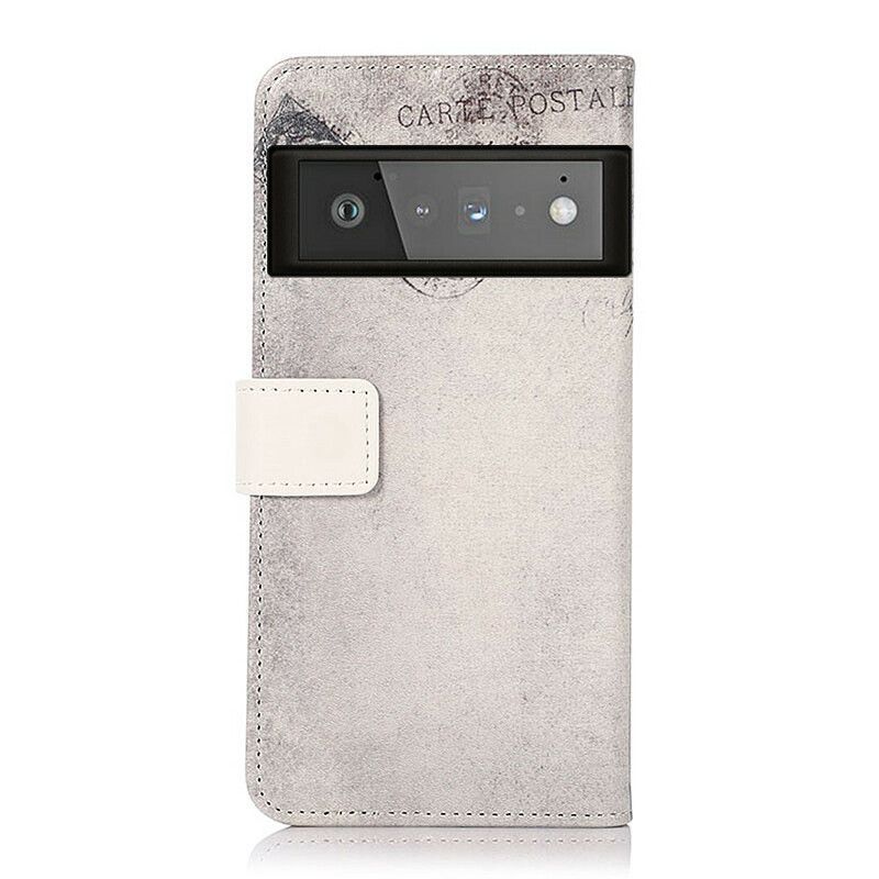 Flip Cover Google Pixel 6 Pro Traveller Kat