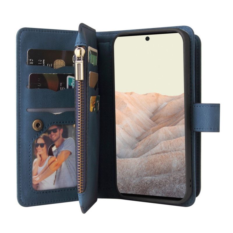 Flip Cover Til Google Pixel 6 Pro Multi-funktion 10 Kortholder