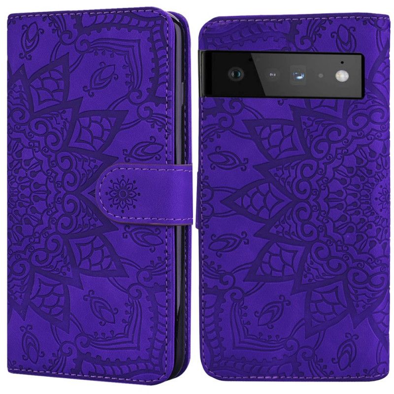 Læder Cover Google Pixel 6 Pro Telefon Etui Barokmandala