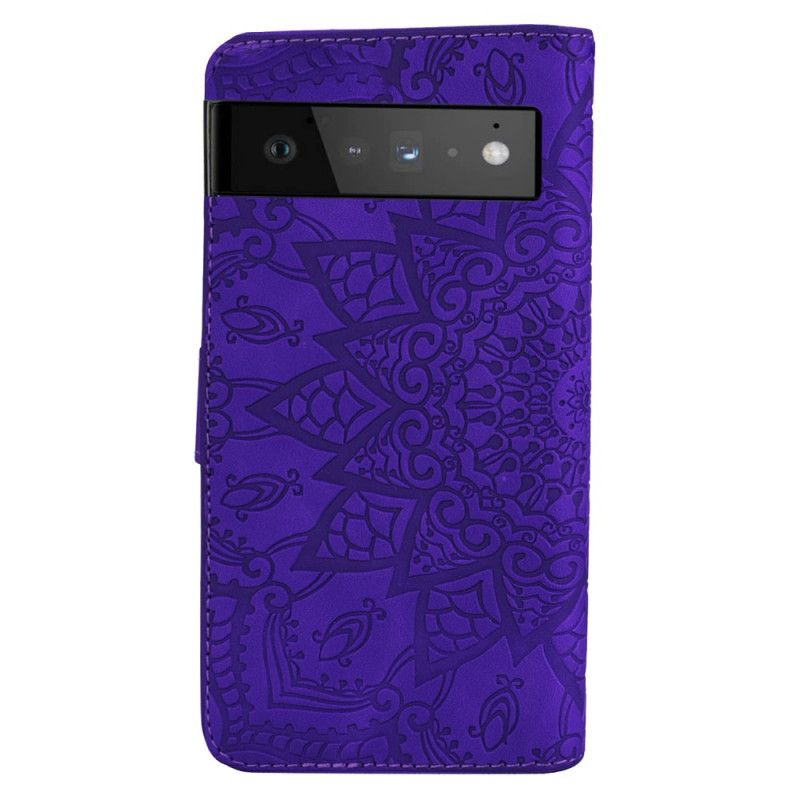 Læder Cover Google Pixel 6 Pro Telefon Etui Barokmandala