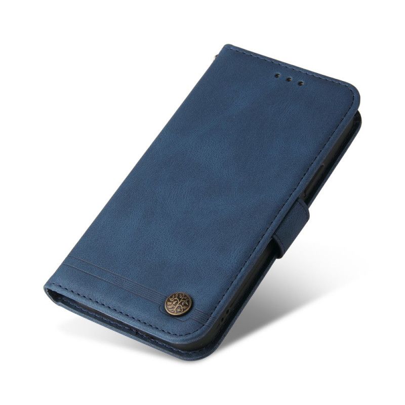 Læder Cover Google Pixel 6 Pro Telefon Etui Imiteret Læder Nitte Og Rem