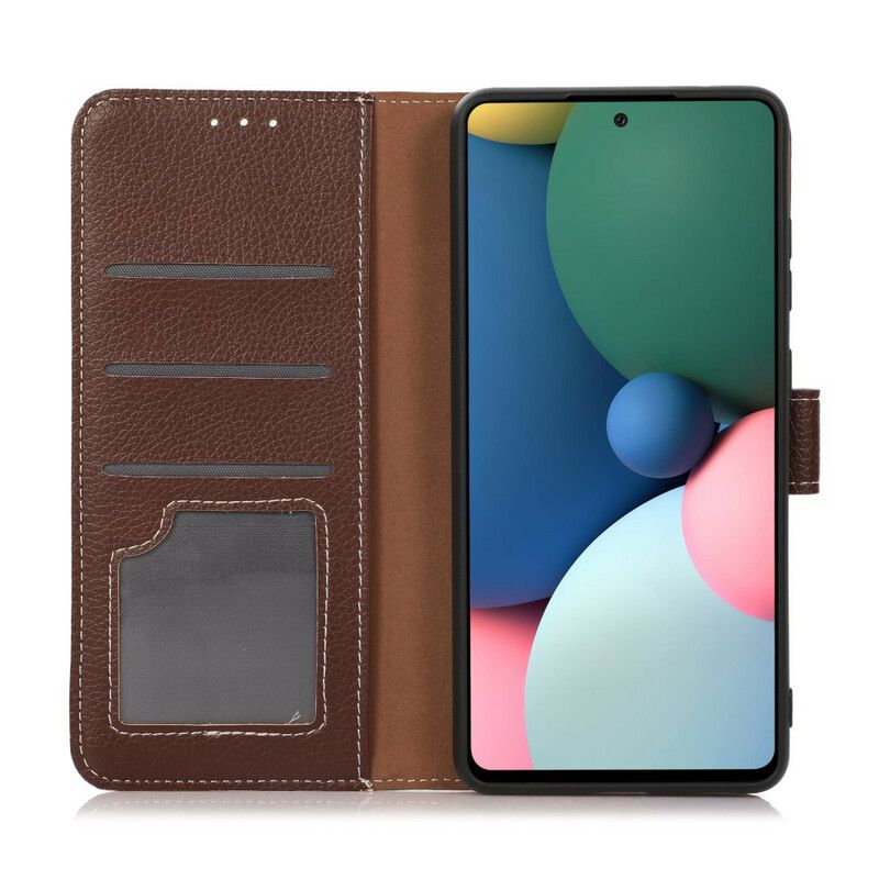 Læder Cover Google Pixel 6 Pro Telefon Etui Lychee Texture